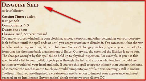 mage armor 5e|disguise self 5e.